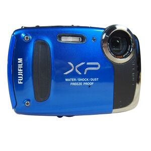 Fujifilm FinePix XP50 14.4MP Digital Camera Bundle Blue W/Charger‎ + Battery EUC